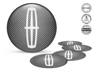 Lincoln Epoxy Dome Stickers Logo Resin Rim Decals